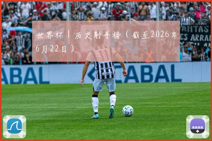 世界杯｜历史射手榜（截至2026年6月22日）